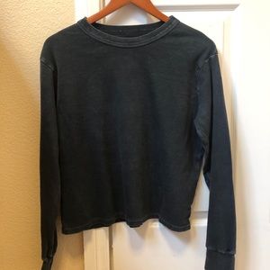 Brandy Melville John Galt black long sleeve top
